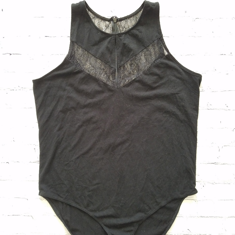 EXPRESS black lace bodysuit